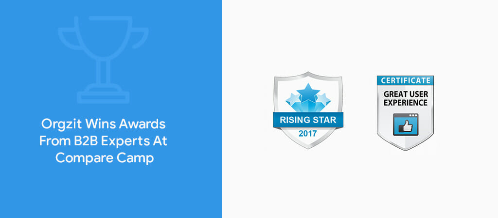 Orgzit wins awards at Compare Camp