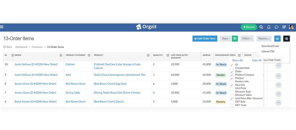 Introducing-Record-Views-–-Quickly-Switch-to-Columns-Relevant-to-You-Orgzit