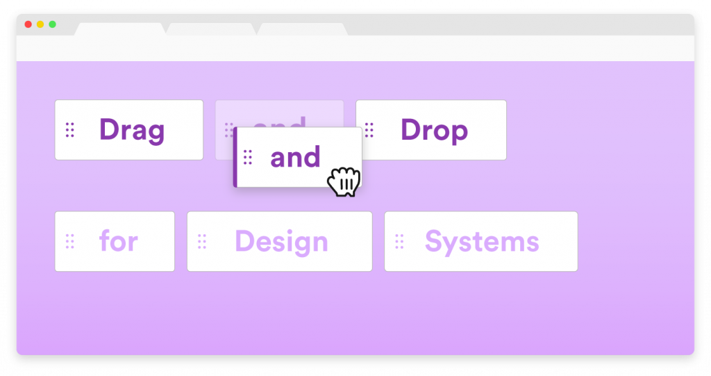 Drag-and-drop interface