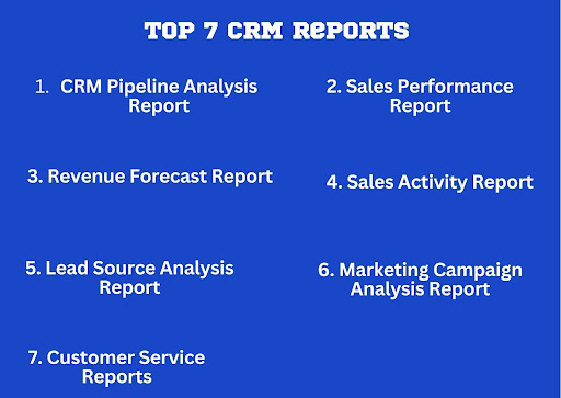 Top 7 CRM Reports